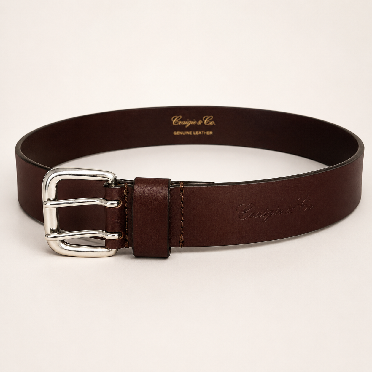 Cheltenham Belt - Burnt Mahogany