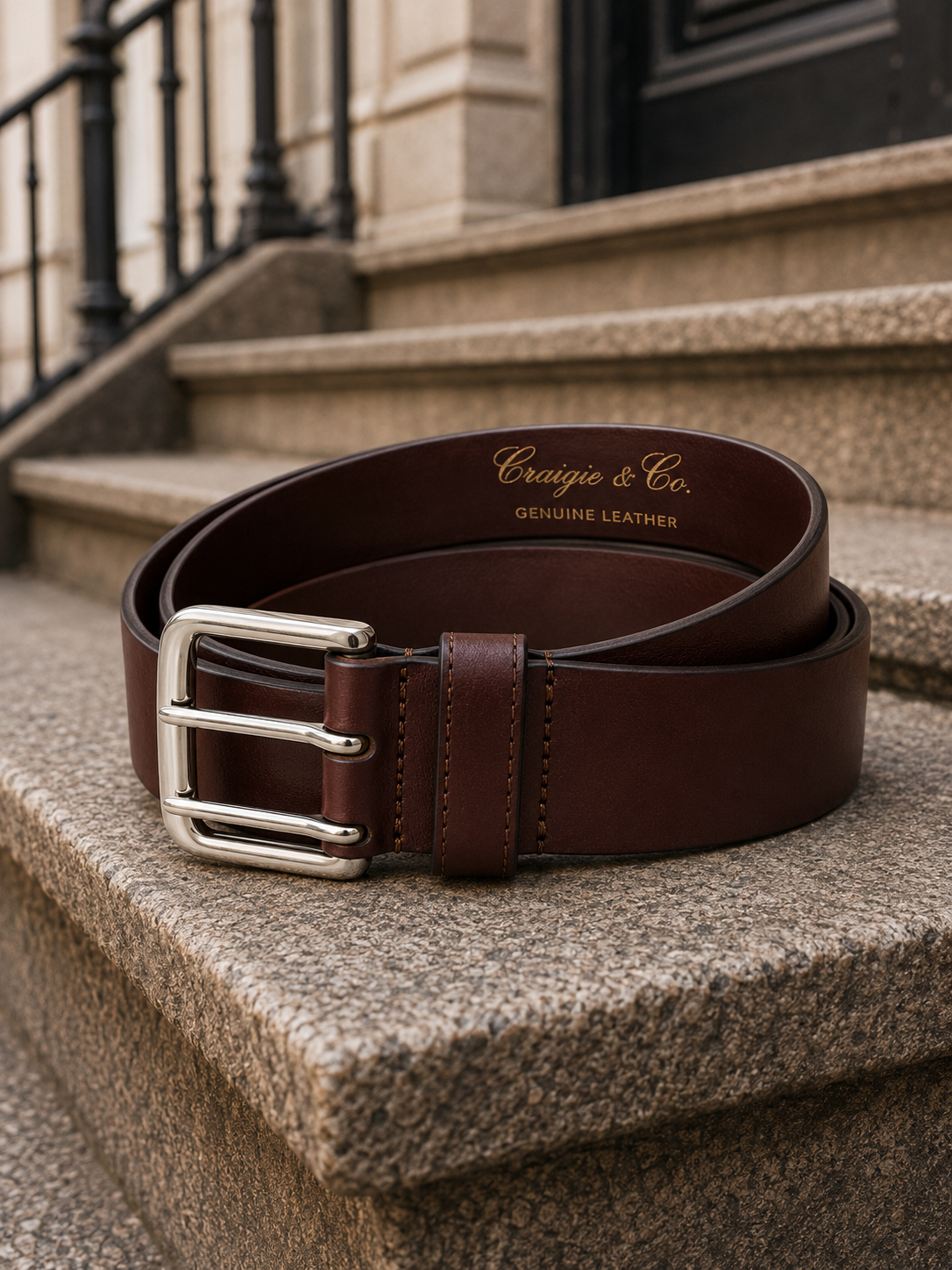 Cheltenham Belt - Burnt Mahogany