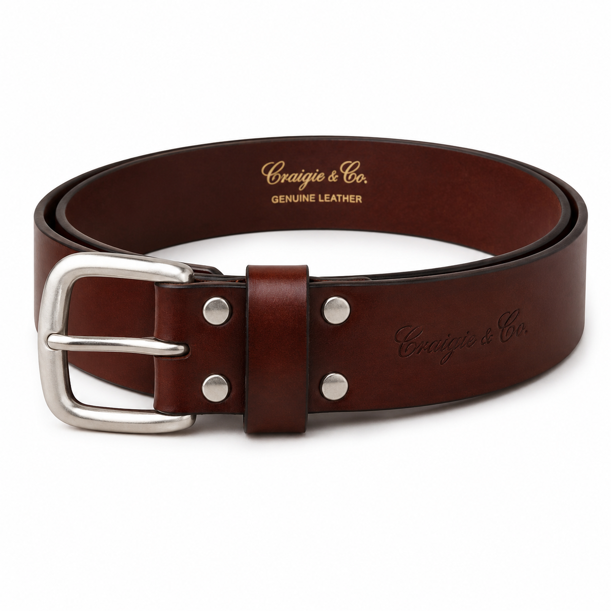 Albert Belt - Burnt Mahogany