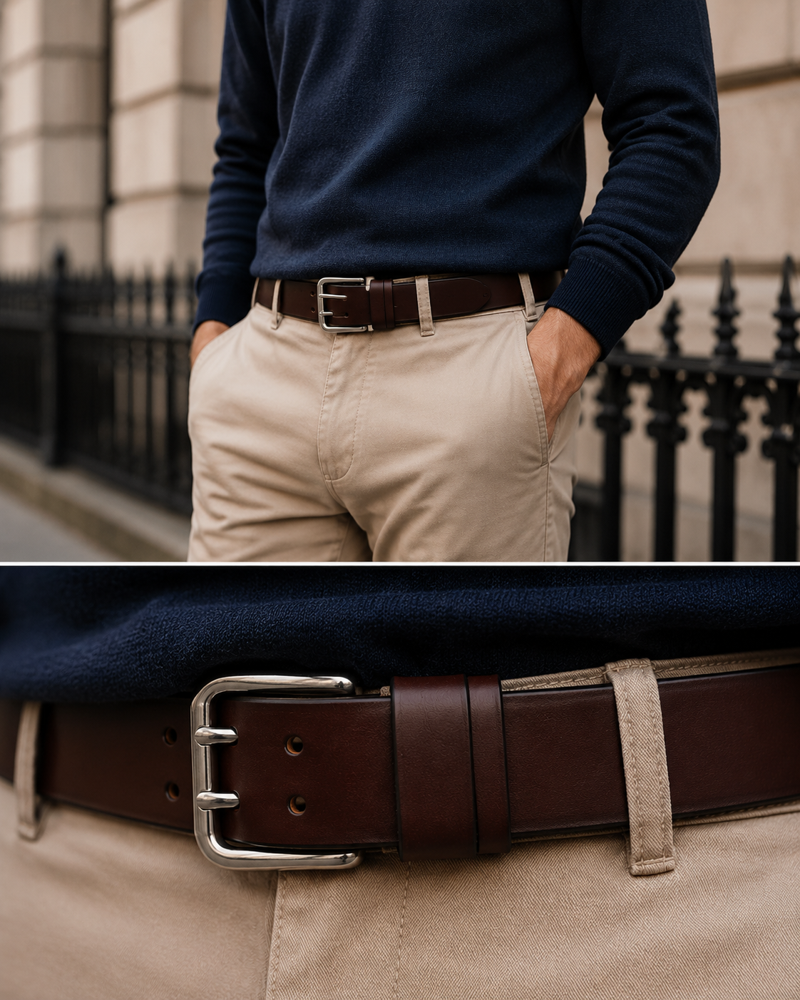 Cheltenham Belt - Burnt Mahogany